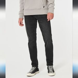 Men's Hollister skinny jeans washed Black Color Sz 29x32